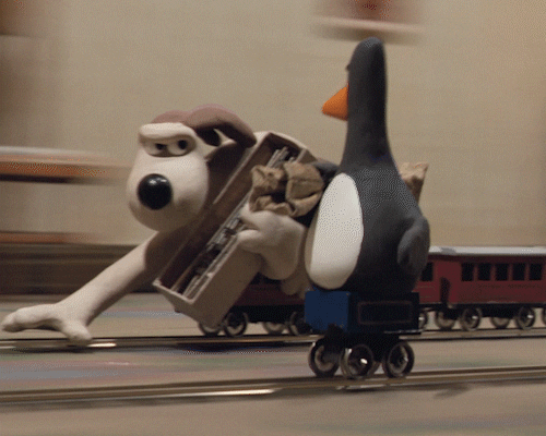 Stop Railroading: Avoiding the Pitfalls 3 Gromit laying tracks for a model train