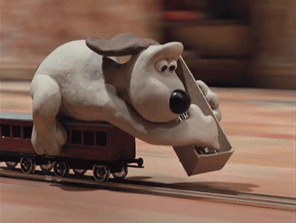 Stop Railroading: Avoiding the Pitfalls 2 Gromit desperately creating a Track for a train